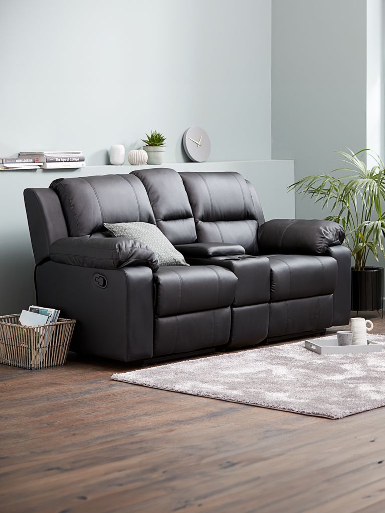 BATUM 2-seater adjustable sofa, black