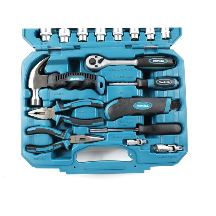 Hand tool kit, Makita E-10899, 76 pieces