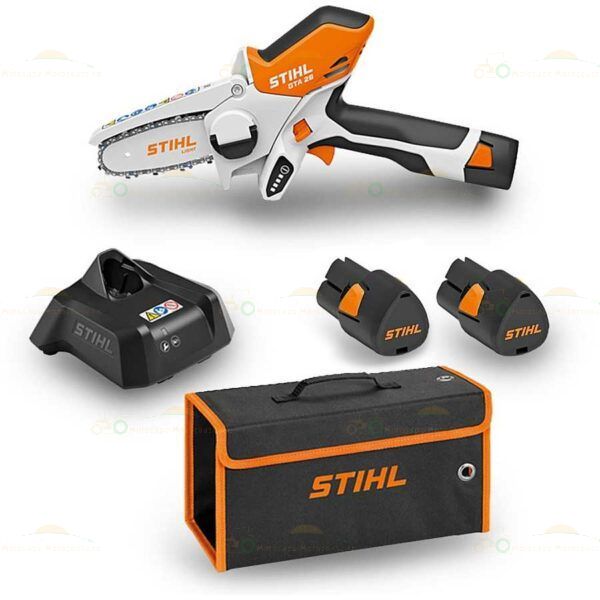 STIHL battery chainsaw GTA 26 10cm blade with 2 batteries and charger included