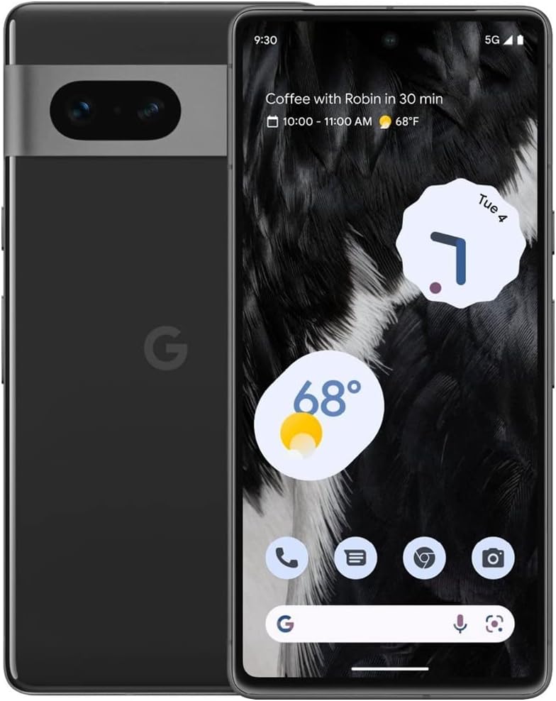 Google Pixel 7 Mobile Phone, 128GB, 8GB RAM, 5G, Obsidian