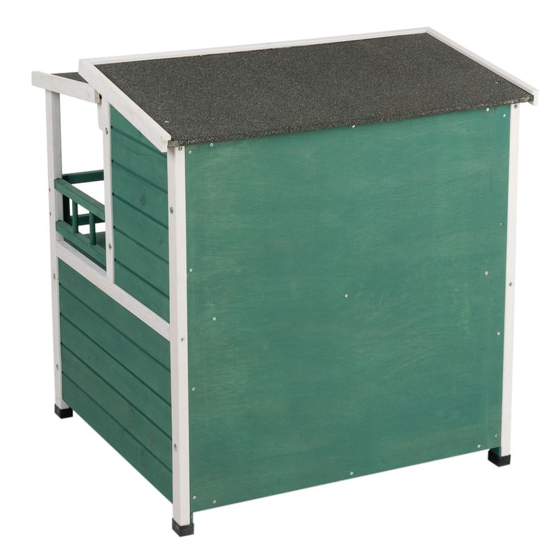 Sunroof Cat house L 91.5 x 71 x h 82 cm - green/white