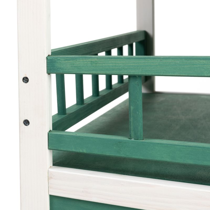 Sunroof Cat house L 91.5 x 71 x h 82 cm - green/white