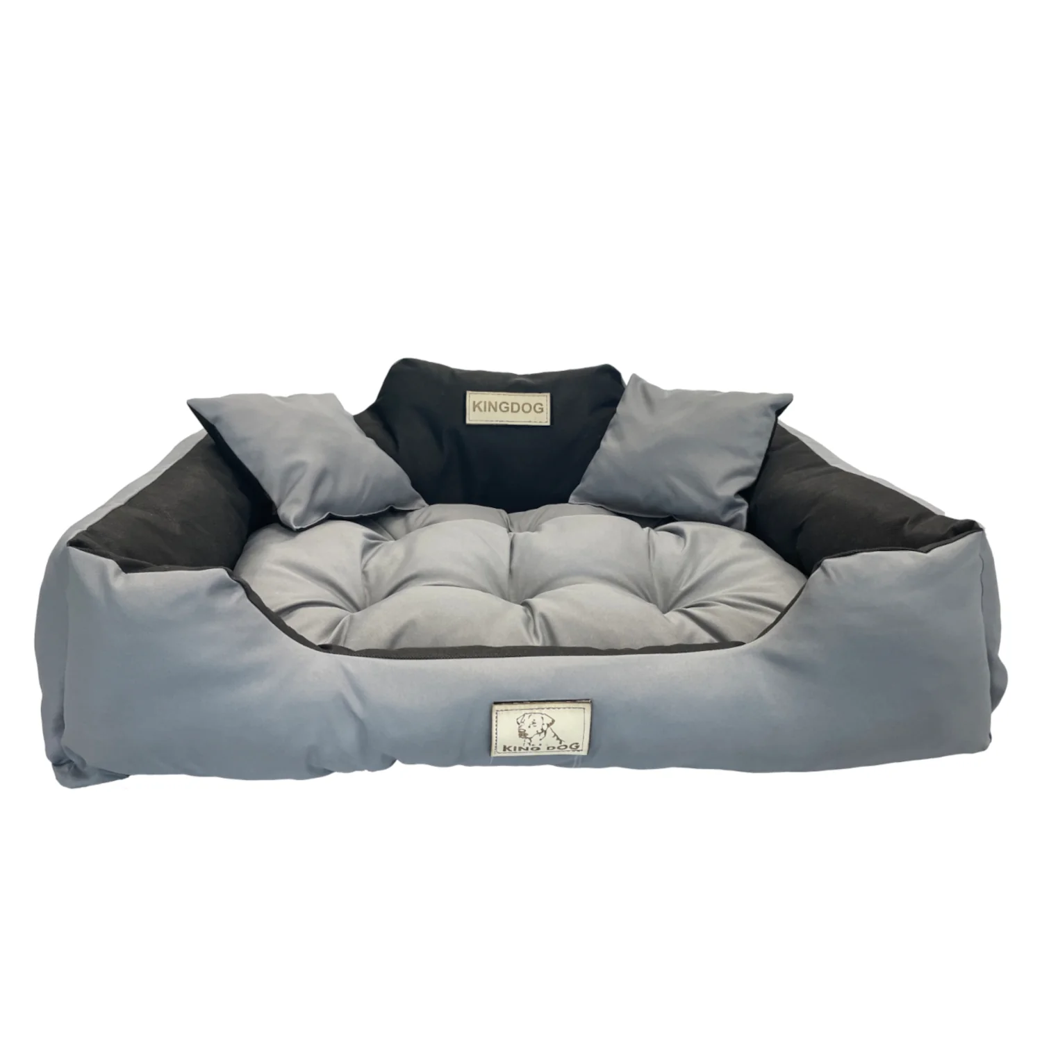 Dog bed, 75 x 65 cm, gray - Kingdog size M