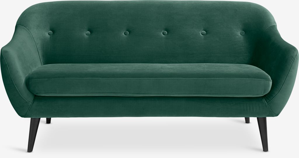 EGEDAL 2.5-seater sofa green velvet