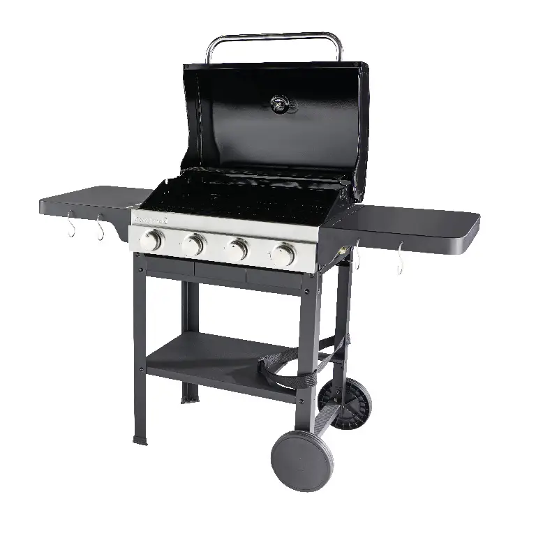 Gas grill, steel, black, 144 x 63 x 106 cm • GoodHome Tippah 4