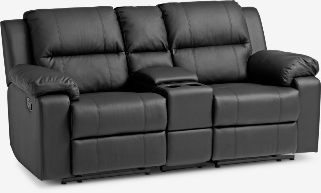 BATUM 2-seater adjustable sofa, black