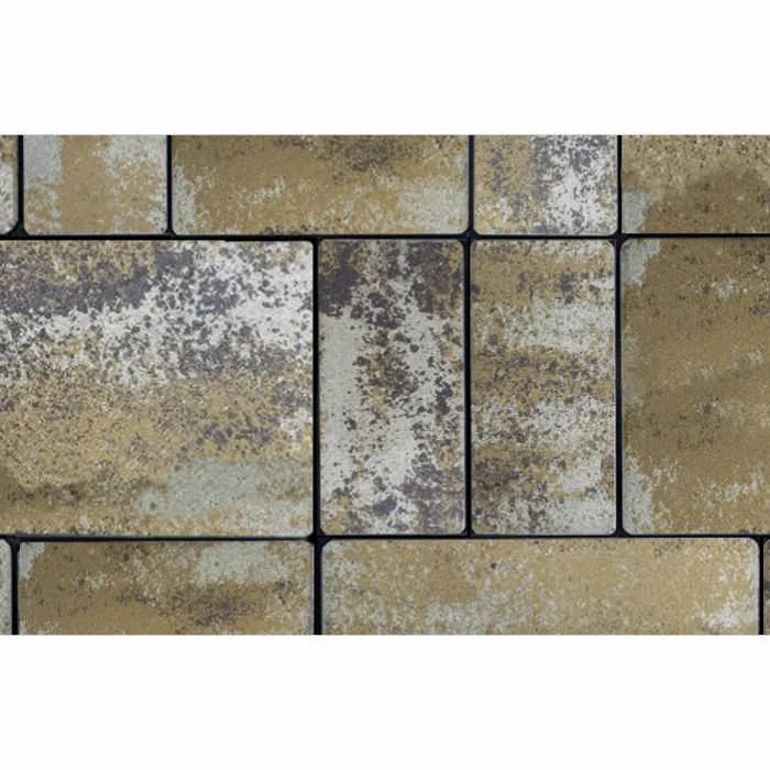 Semmelrock residential paving, Rettino, mix, gray beige