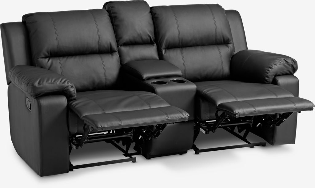 BATUM 2-seater adjustable sofa, black