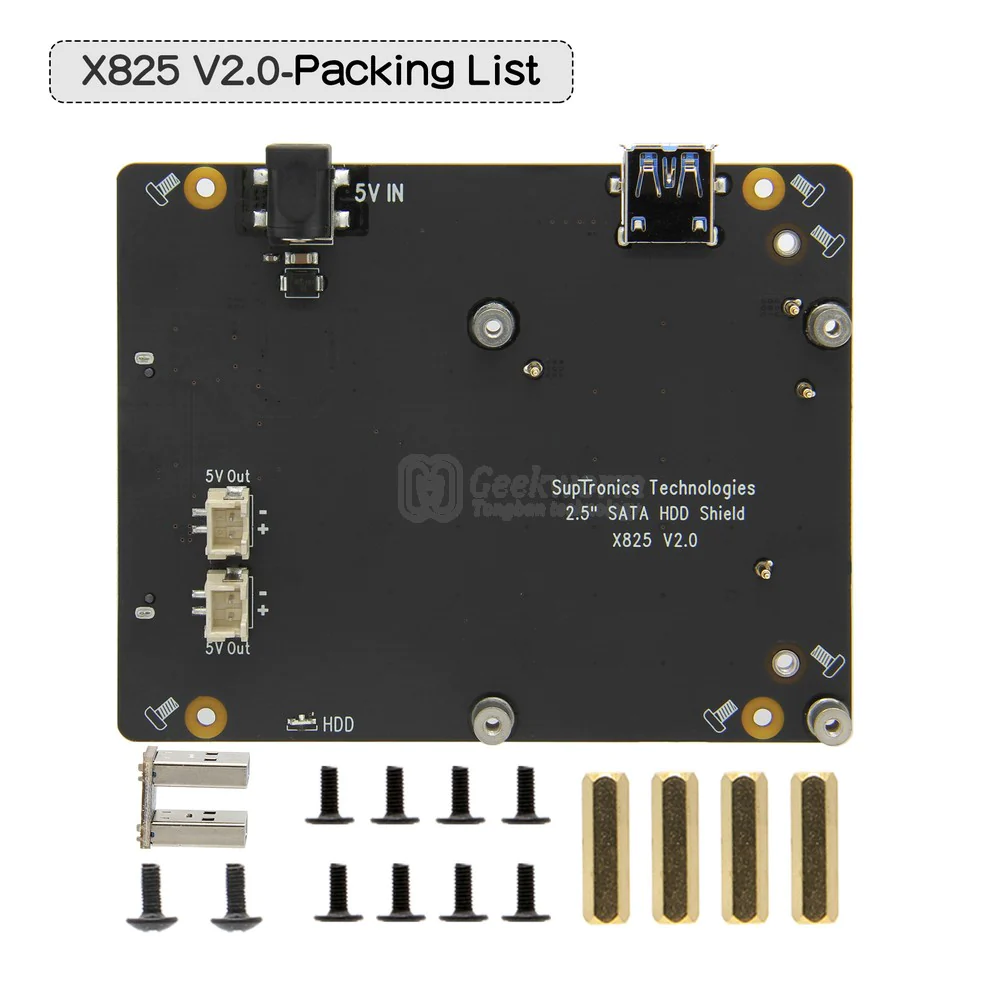 Kit Raspberry PI 4 model B 8 GB Combo card 128 GB with SATA 2.5 HDDSSD integration