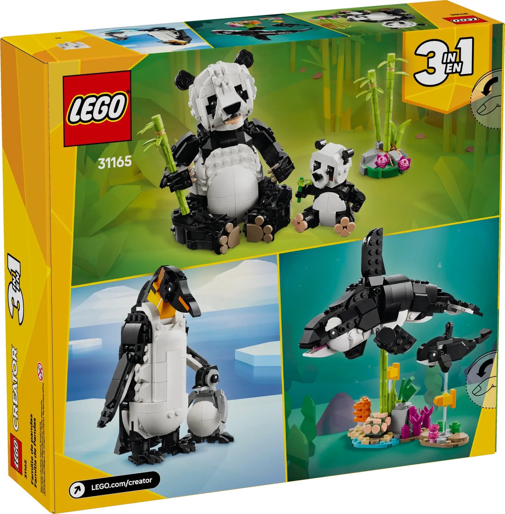 3 LEGO® animal sets in one box