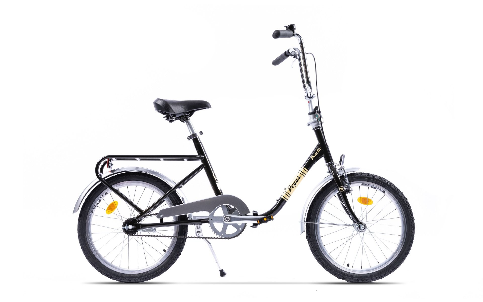 FOLDING BIKE PEGAS PRACTICAL RETRO 1S BLACK STEEL