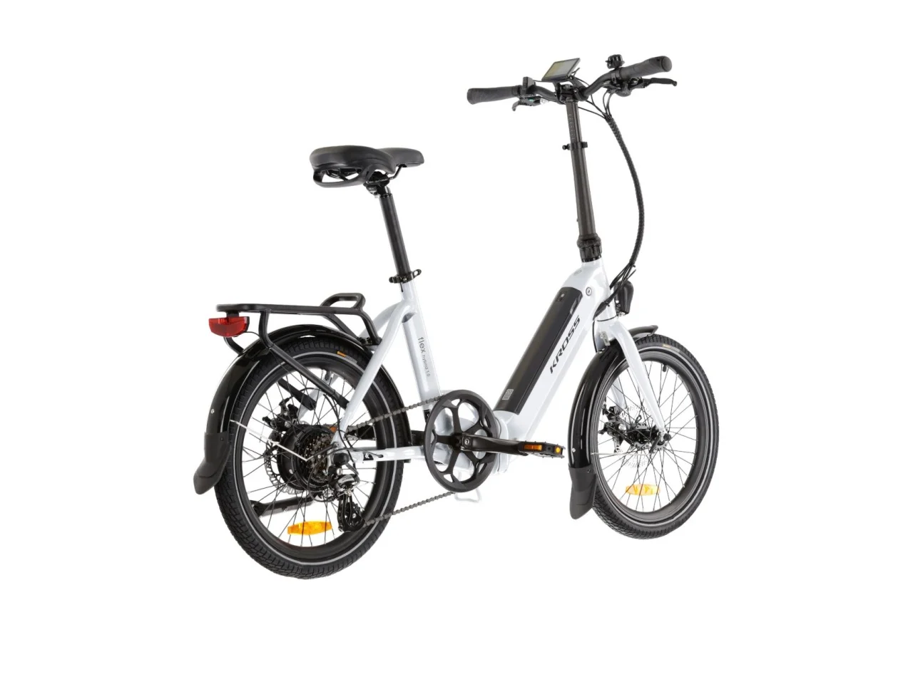 Folding electric bicycle Kross Flex Hybrid 1.0 U 20 gray / black / glossy