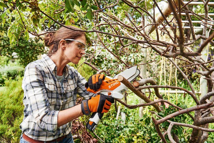 STIHL battery chainsaw GTA 26 10cm blade with 2 batteries and charger included