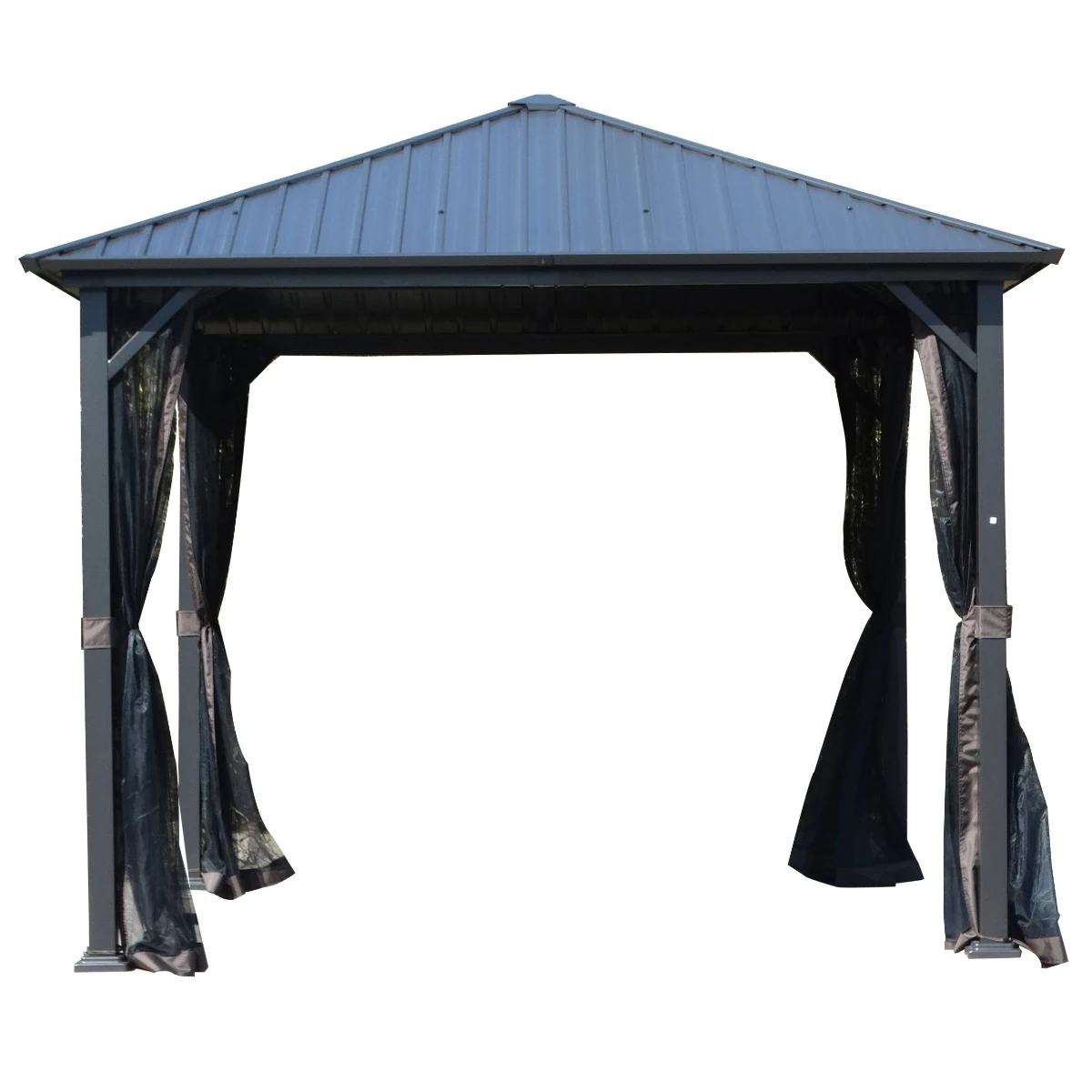 Pavilion  garden tent, TPGAZ19-06, square, metal frame, 3 x 3 x 2.75 m