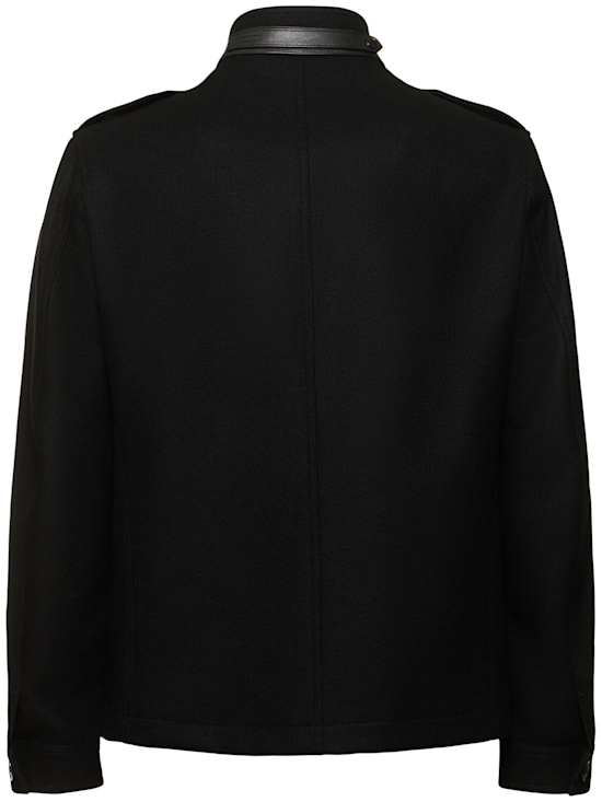 Tom Ford Japanese felt stand collar casual jacket