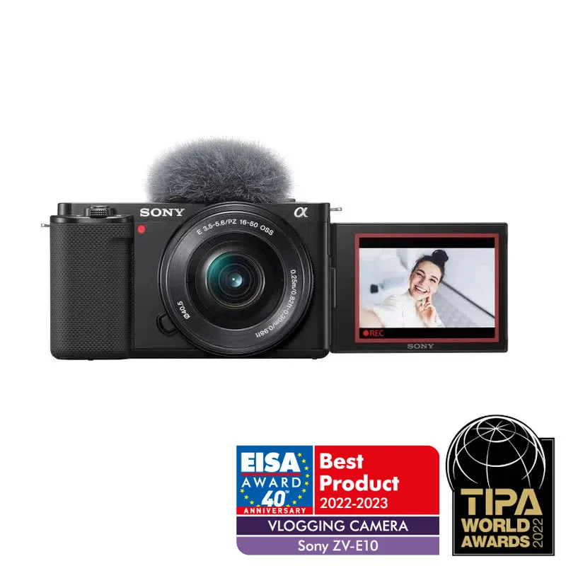 Sony Alpha ZV-E10 Mirrorless Camera for Vlogging 4K Kit with 16-50mm F3.5-5.6 Lens