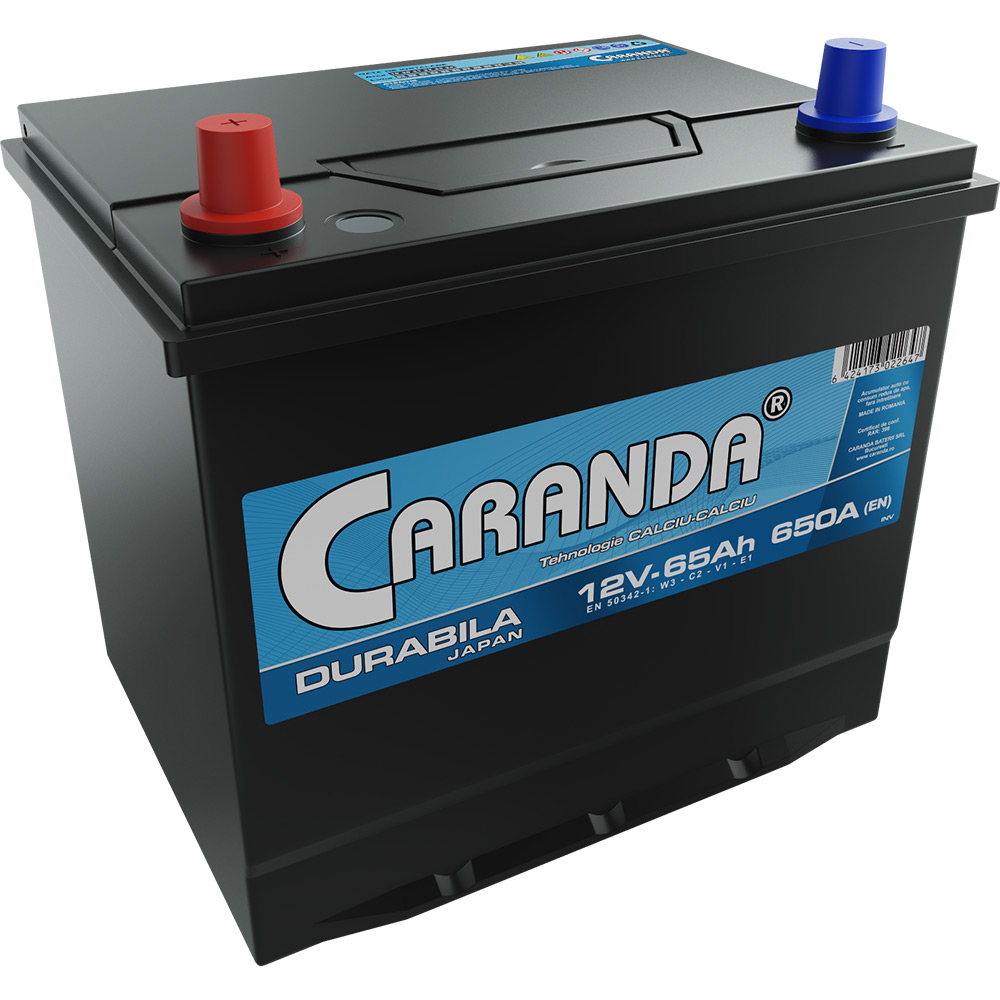 Car battery 12V 65Ah 650A INV - DURABLE JAPAN VALVE