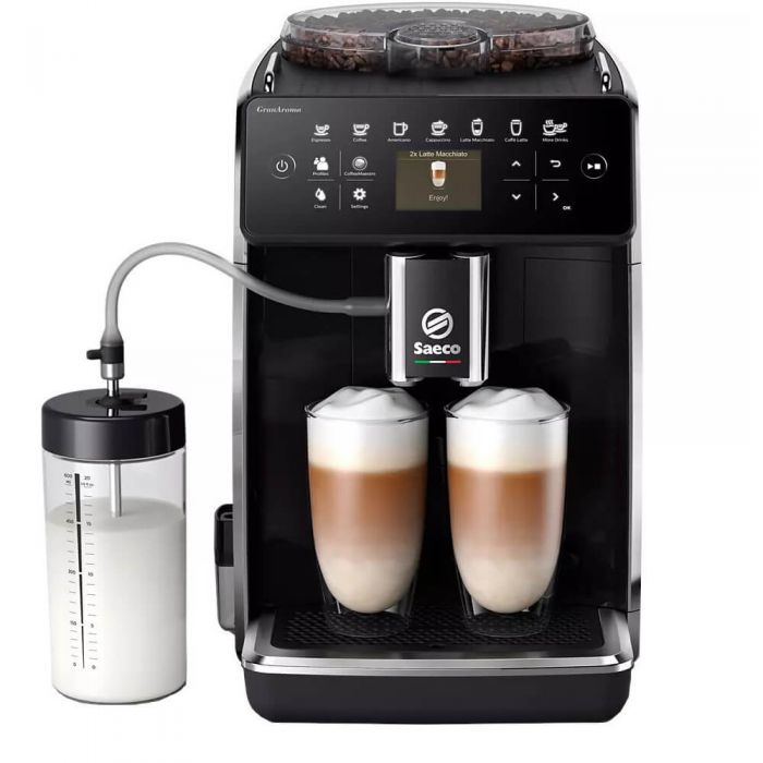 Automatic espresso machine Philips Saeco GranAroma SM6480/00, 1500 W, 1.8 L, 15 bar, Glossy black