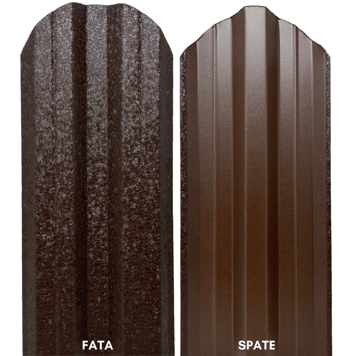 Metal sipca garda, Top Profile System, Dark brown - 1500 x 115 x 0.5 mm