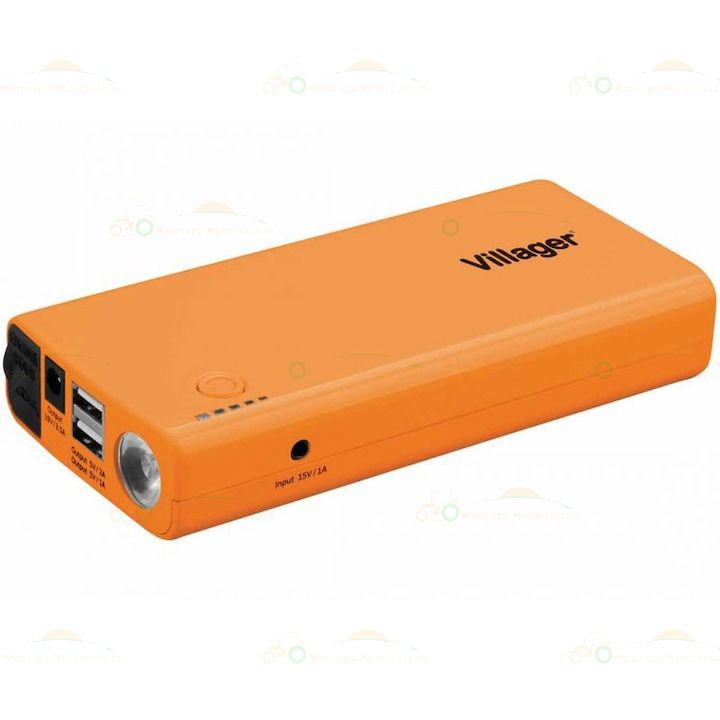 Starter battery with powerbank Villager VJS 3500 battery 12000 mAh maximum starting current 450 A