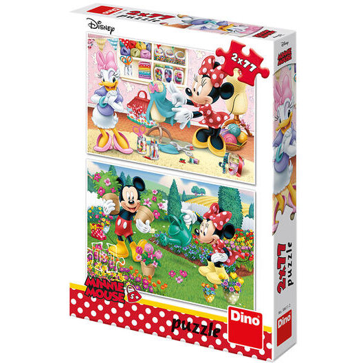 2 in 1 Puzzle - Minnie at Work (2 x 77 pieces)