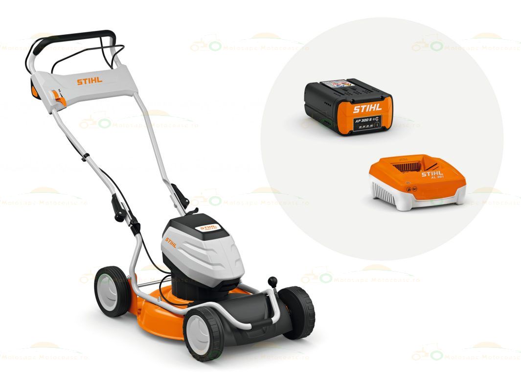 STIHL RMA 2 M lawn mower with mulching function, cutting width 46 cm