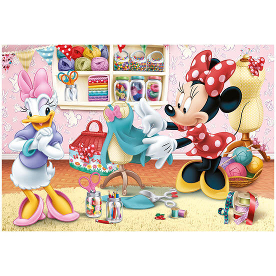 2 in 1 Puzzle - Minnie at Work (2 x 77 pieces)