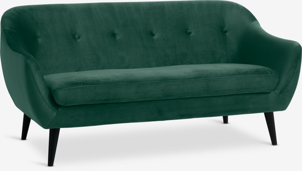 EGEDAL 2.5-seater sofa green velvet