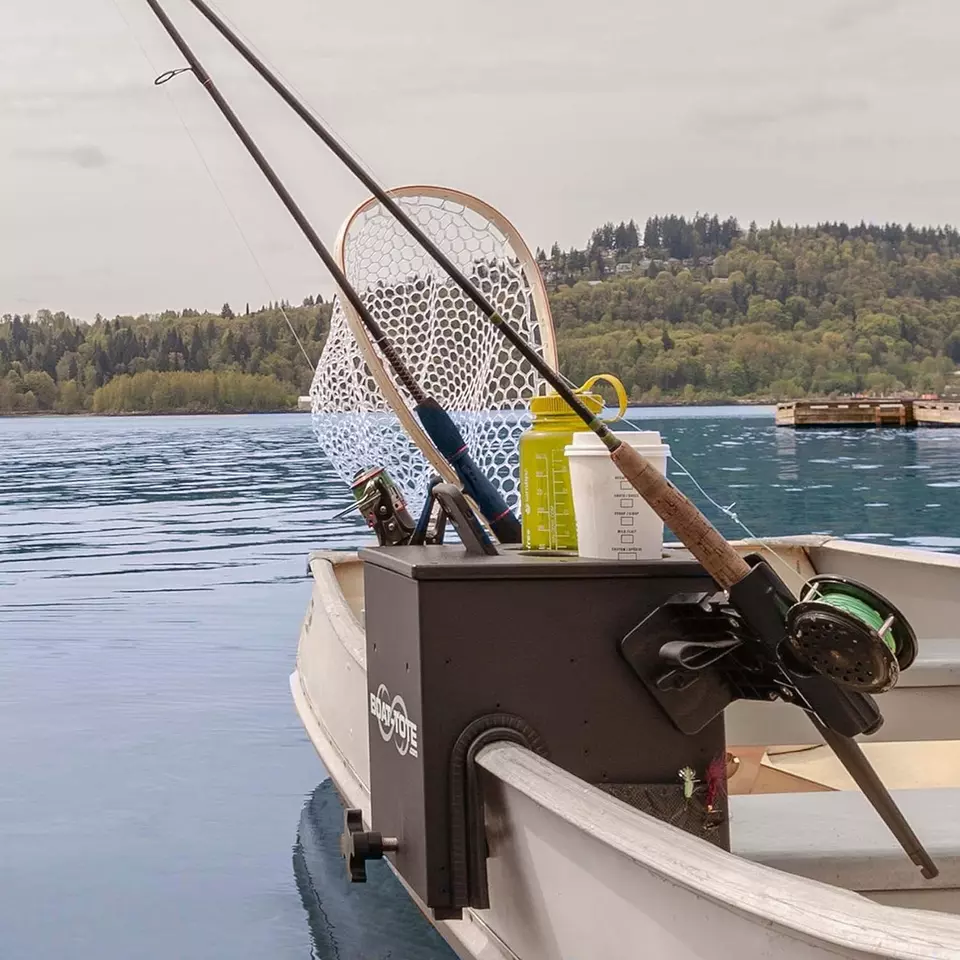 Jon Boat Rod Holder and Storage Organizer