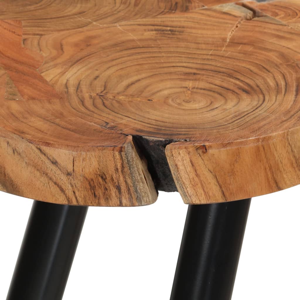 Log model bar table, solid acacia wood (55-60) x 110 cm