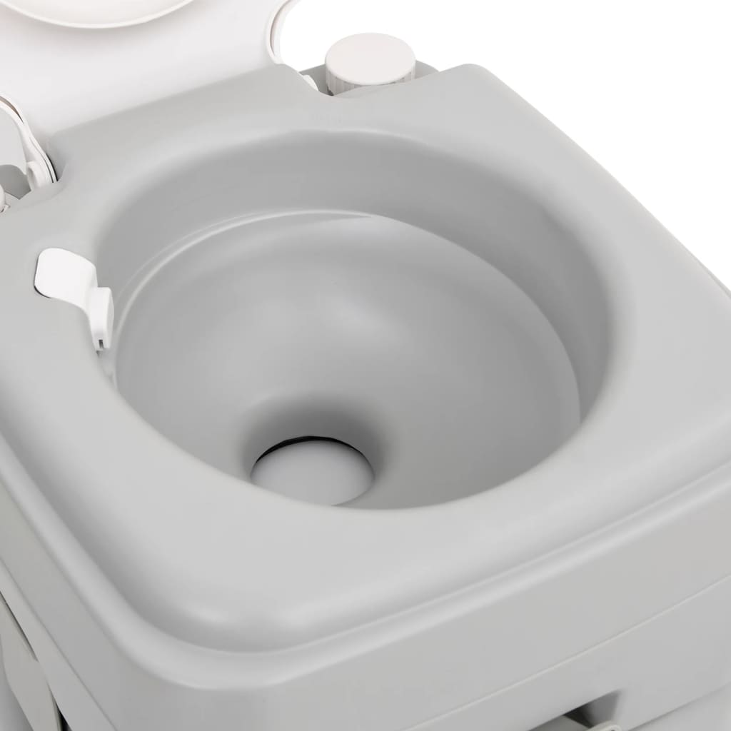 Portable toilet and sink set for camping