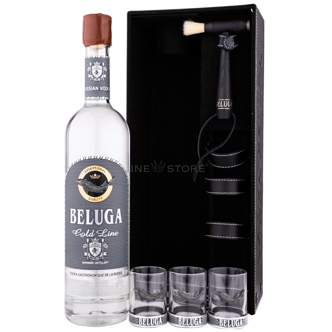 Beluga Gold Line With 3 Shot Glasses 0.7L