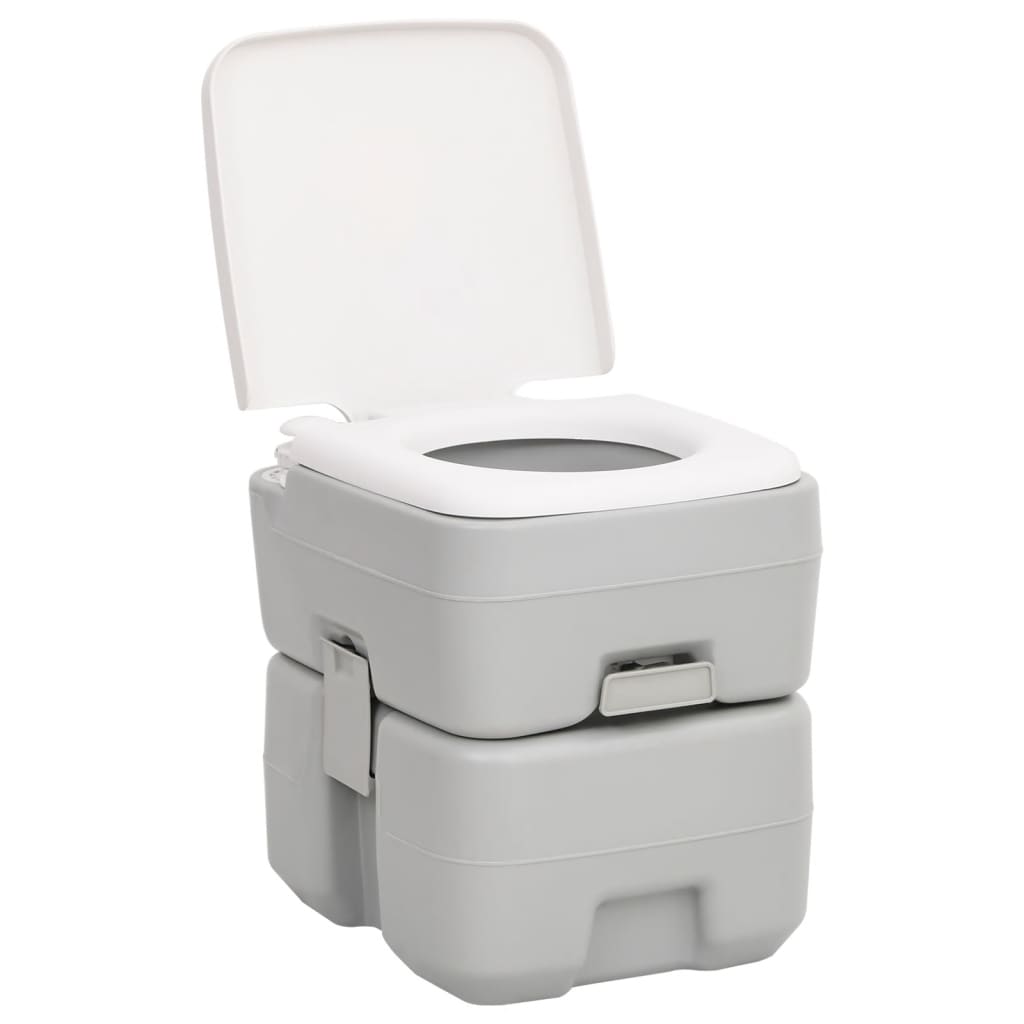 Portable toilet and sink set for camping