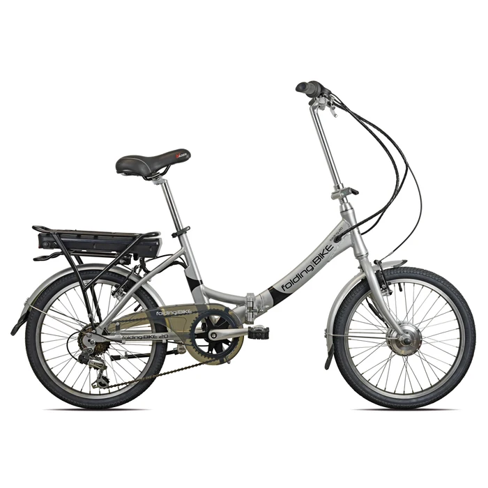 Foldable electric bike, 7790, 20 inch, 180 W motor, aluminum frame, grey