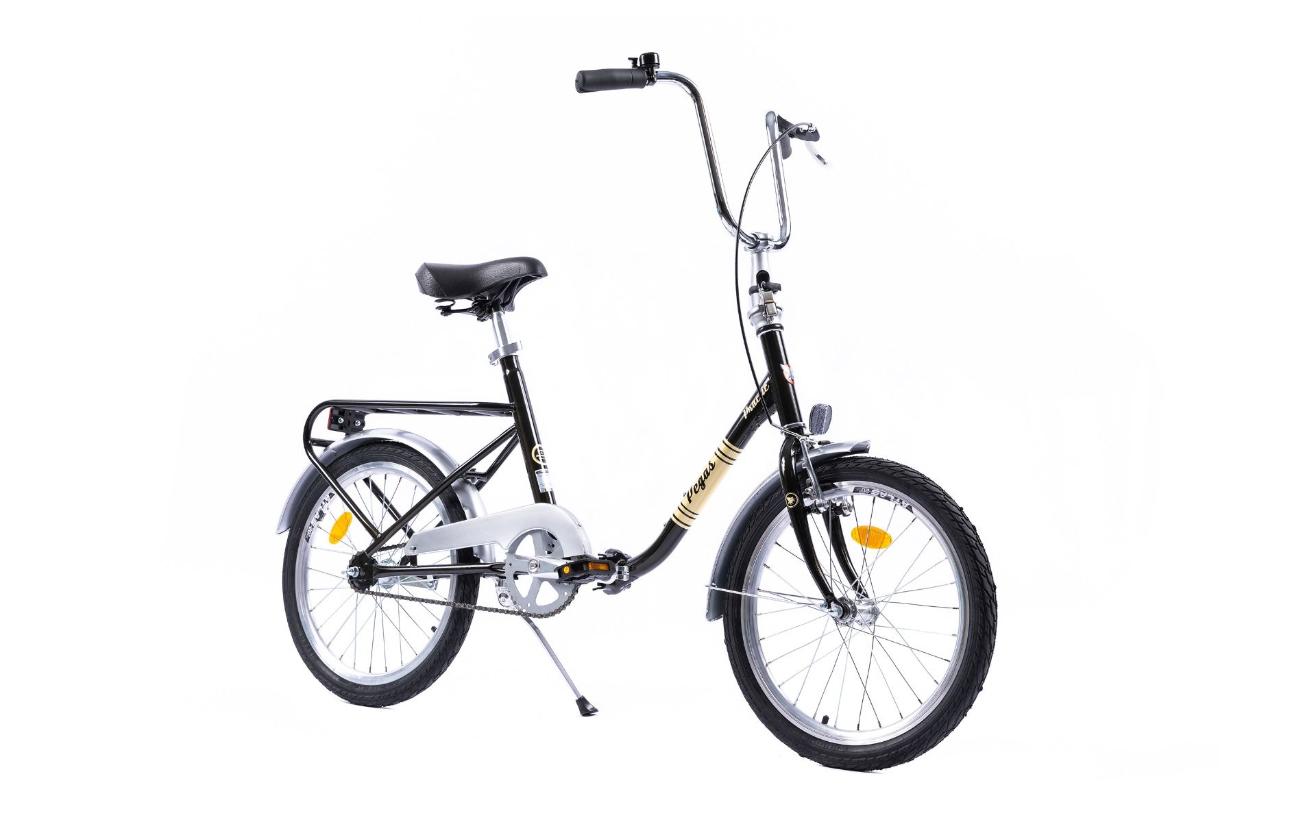 FOLDING BIKE PEGAS PRACTICAL RETRO 1S BLACK STEEL