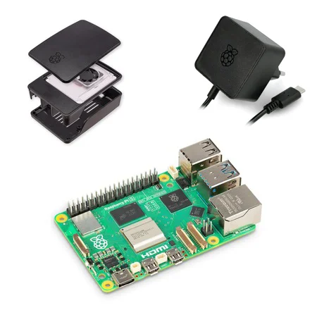 Kit Raspberry PI 5 model B 4GB / 8GB, Black case, original power supply