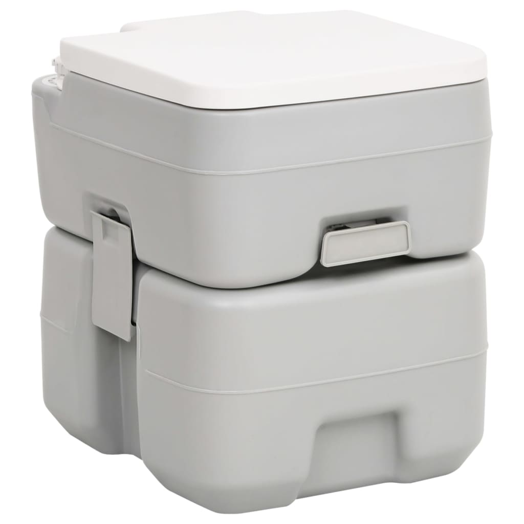 Portable toilet and sink set for camping