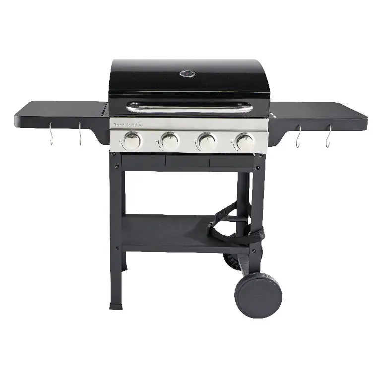 Gas grill, steel, black, 144 x 63 x 106 cm • GoodHome Tippah 4